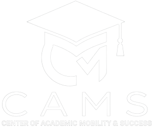 CAMS white logo